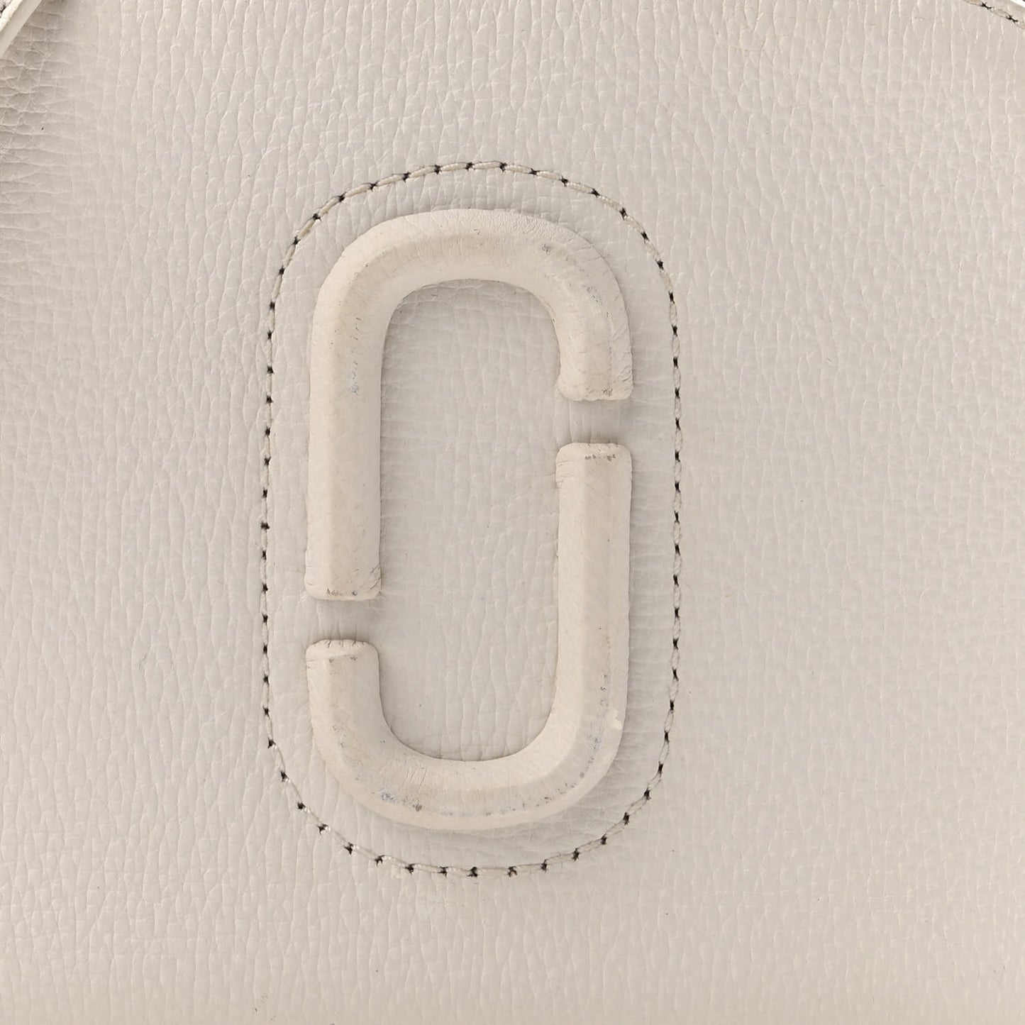 Calfskin Shutter Camera Crossbody Bag White