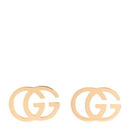 Gucci 18K Yellow Gold GG Tissue Stud Earrings 1 of 6