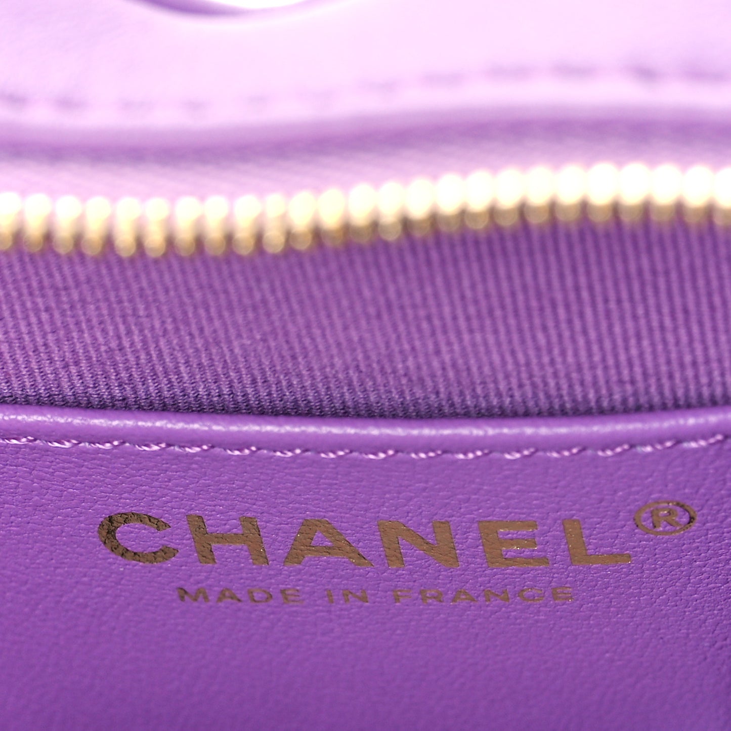 Lambskin Quilted CC In Love Heart Bag Purple