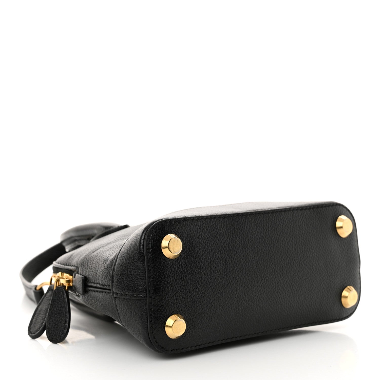 Balenciaga Signature Grained Calfskin XXS Ville Top Handle Bag Black White 4 of 10