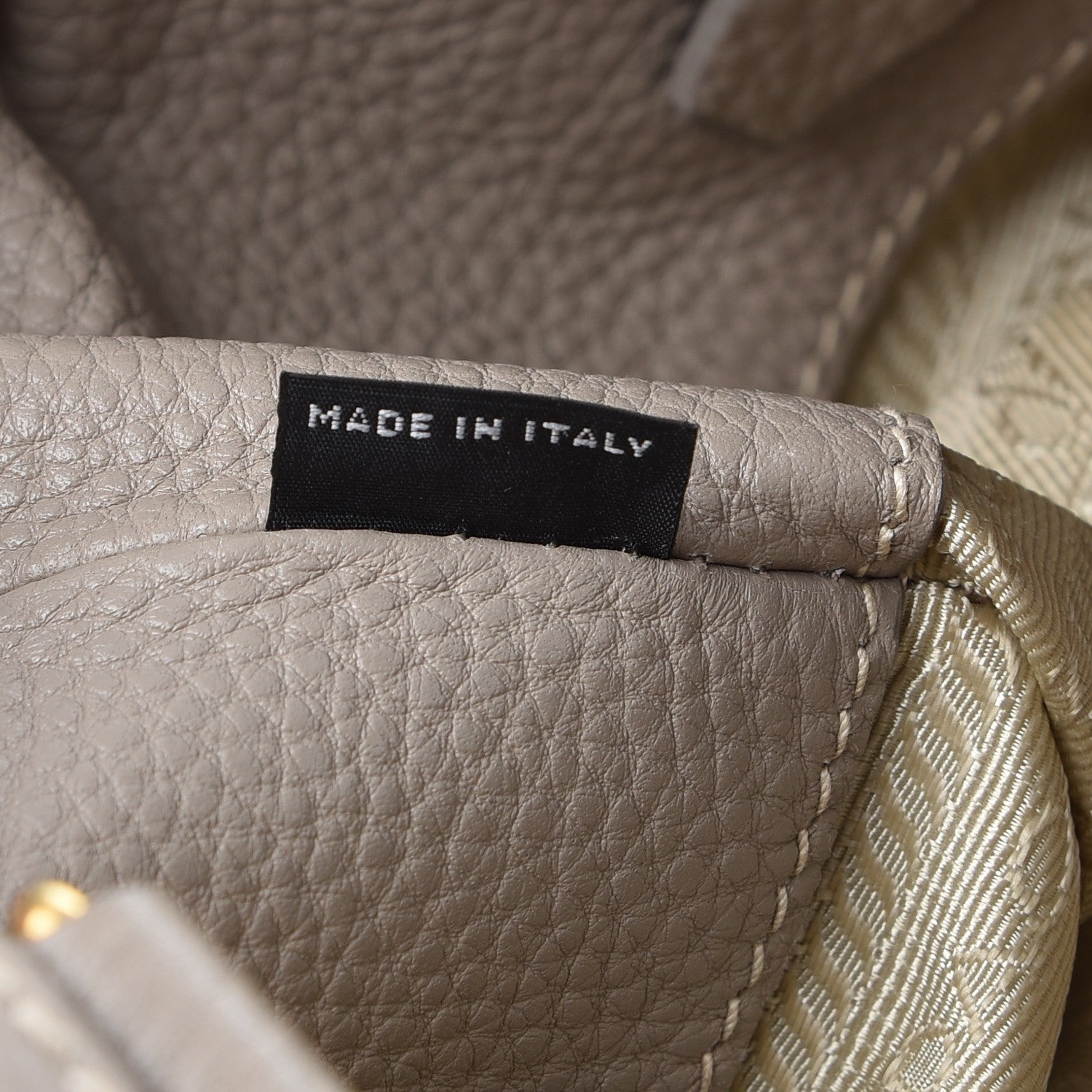 Prada Vitello Daino Side Pocket Tote Pomice 7 of 8
