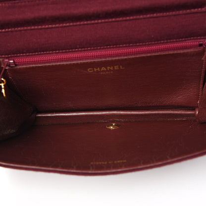 Chanel Jersey Quilted Small Single Flap Dark Red 5 of 12