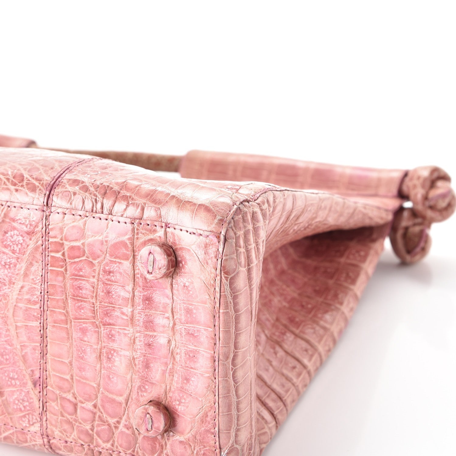 Nancy Gonzalez Crocodile Tote Pink 12 of 13