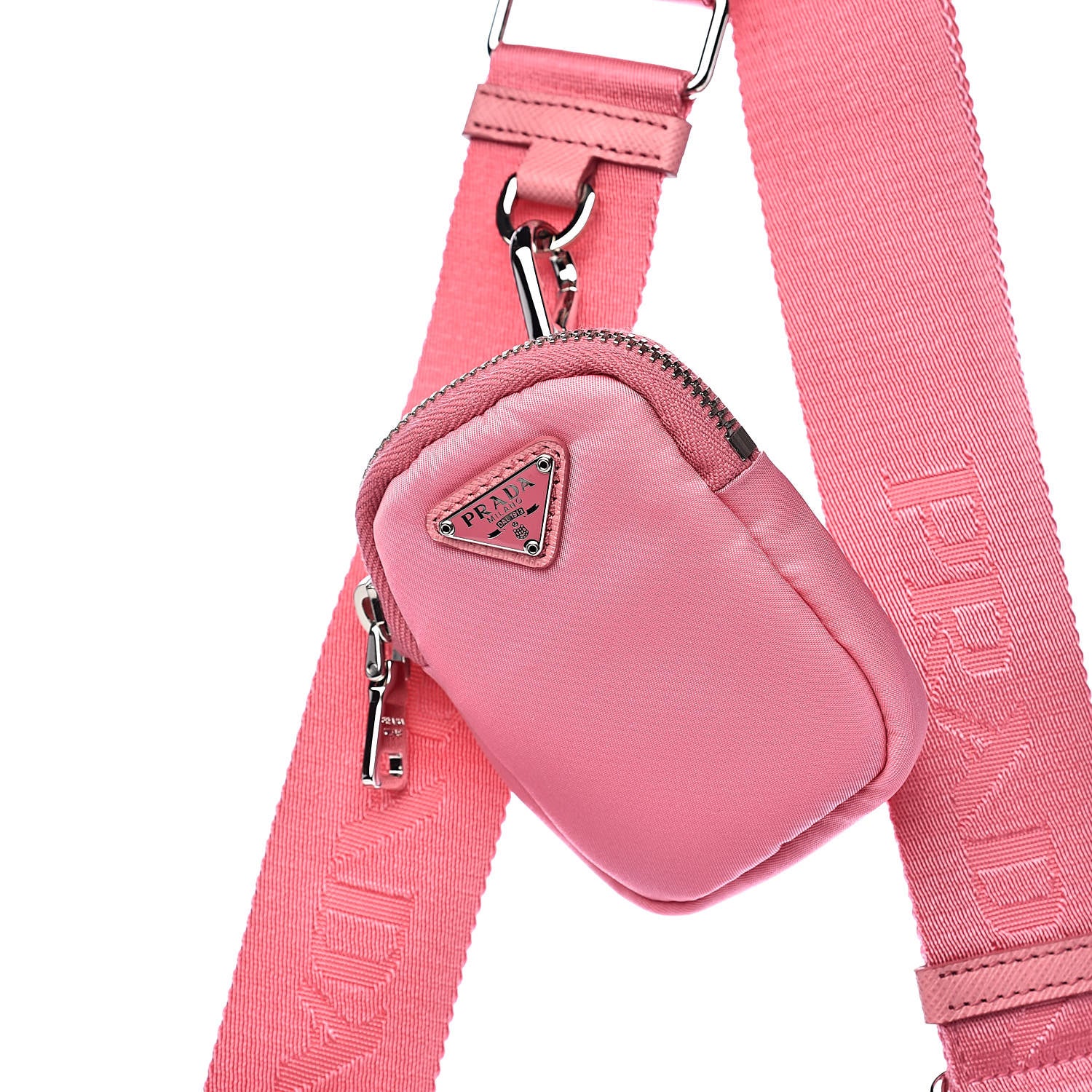 Prada Nylon Re-Edition 2005 Shoulder Bag Begonia 10 of 11