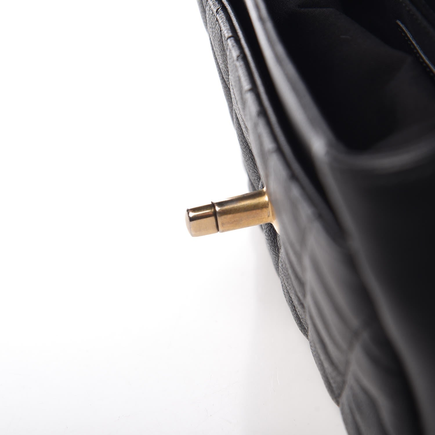 Chanel Sheepskin Quilted Camellia Flap Black 10 of 10