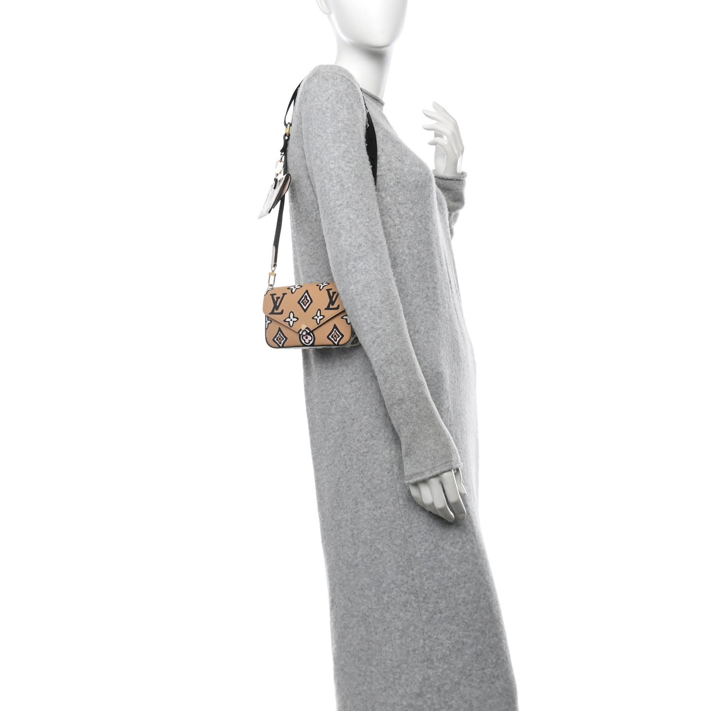 Monogram Wild At Heart Felicie Strap & Go Arizona Creme
