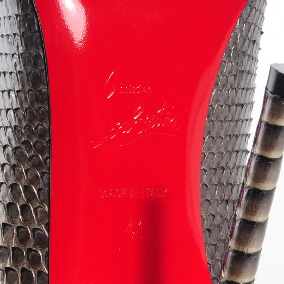 Christian Louboutin Python So Kate 120 Pumps 41 Bronze 6 of 7