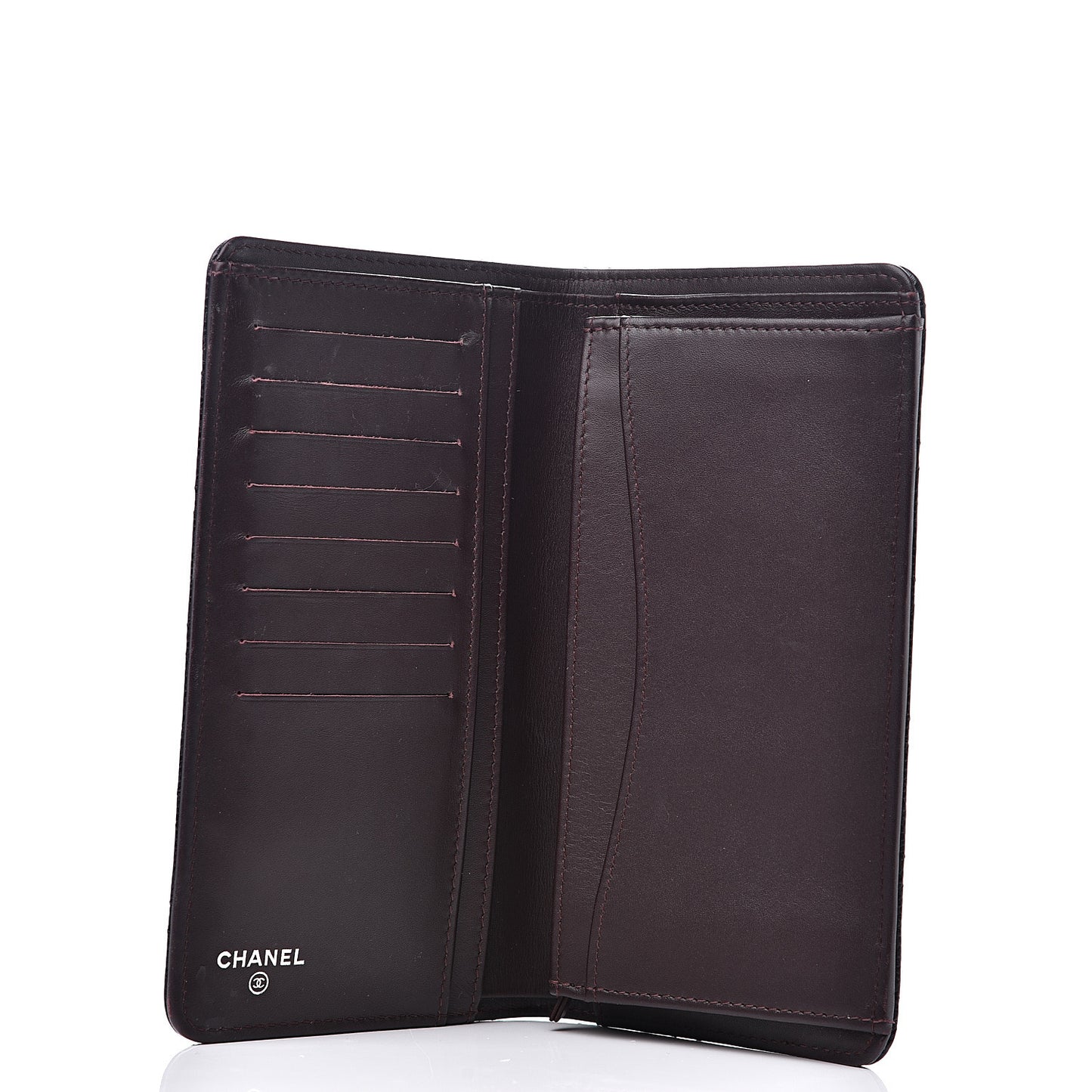 Caviar Quilted Yen Wallet Black