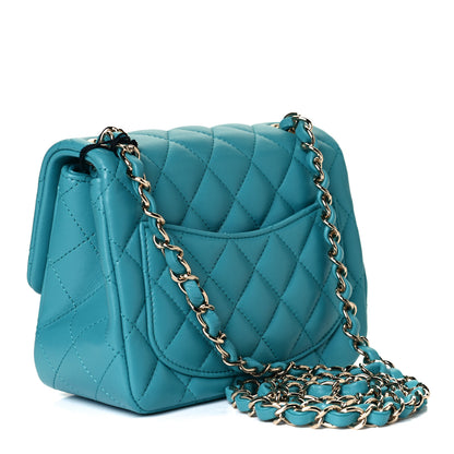 Chanel Lambskin Quilted Mini Square Flap Green 3 of 11