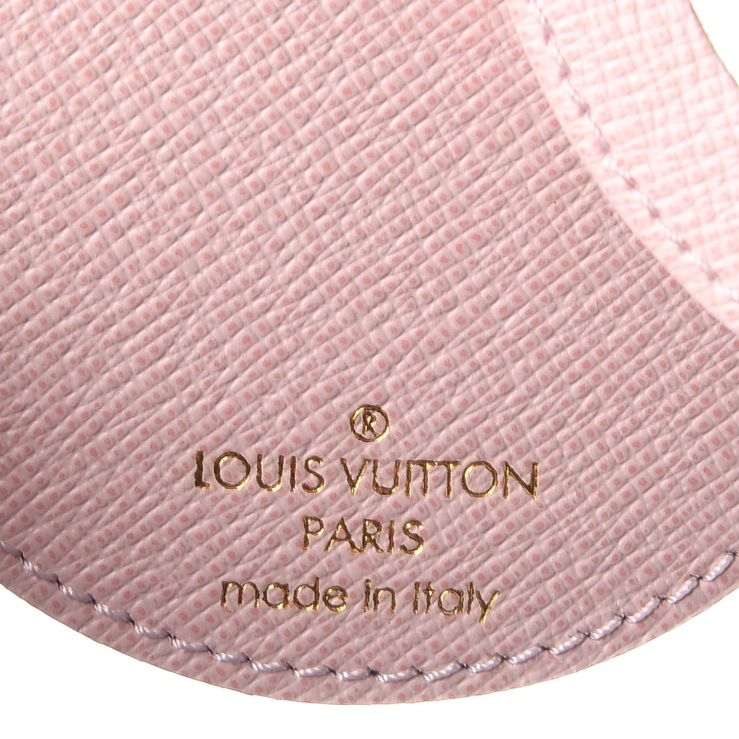 Monogram LV Mirror Bag Charm Key Holder Rose Ballerine