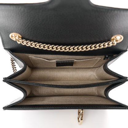 Gucci Dollar Calfskin Small Interlocking G Shoulder Bag Black 5 of 11