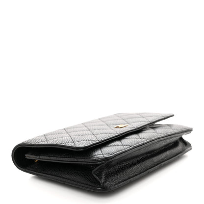 Chanel Caviar Quilted Wallet on Chain WOC Black 4 of 11