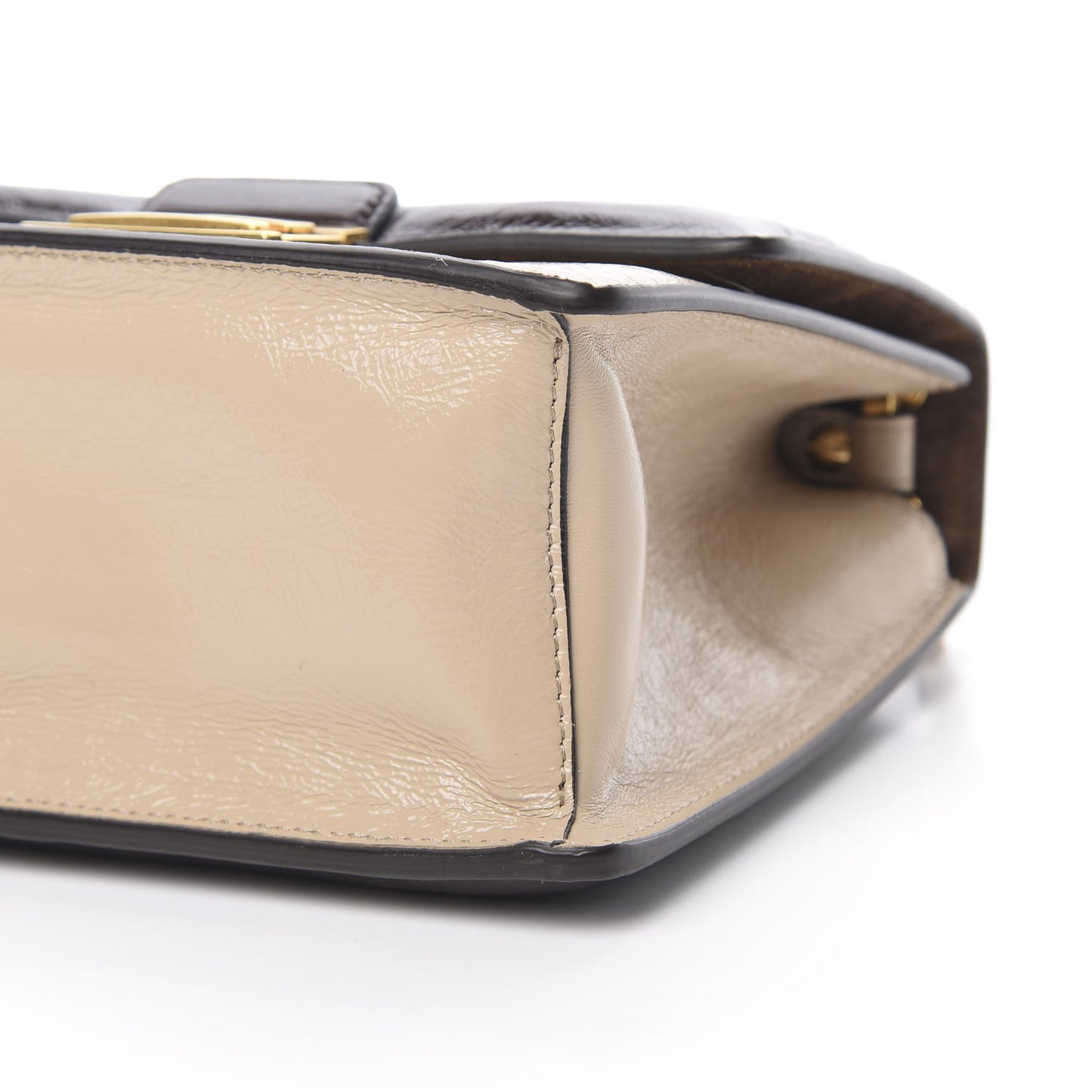 Agnello Old Shine Chamois Embossed Small Kan U Shoulder Bag Amido Viola Plus Multicolor