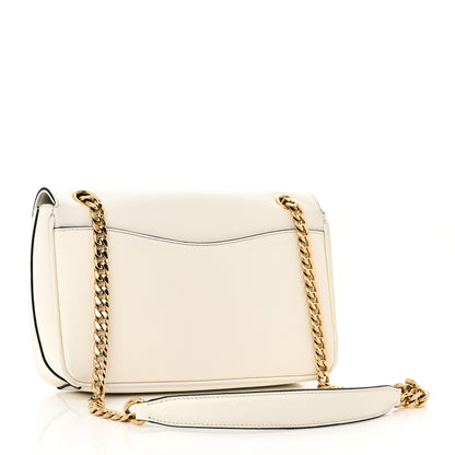 Prada Saffiano Flap Shoulder Bag White 3 of 9