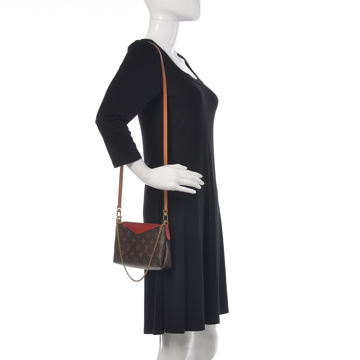 Louis Vuitton Monogram Pallas Clutch Cherry 2 of 13