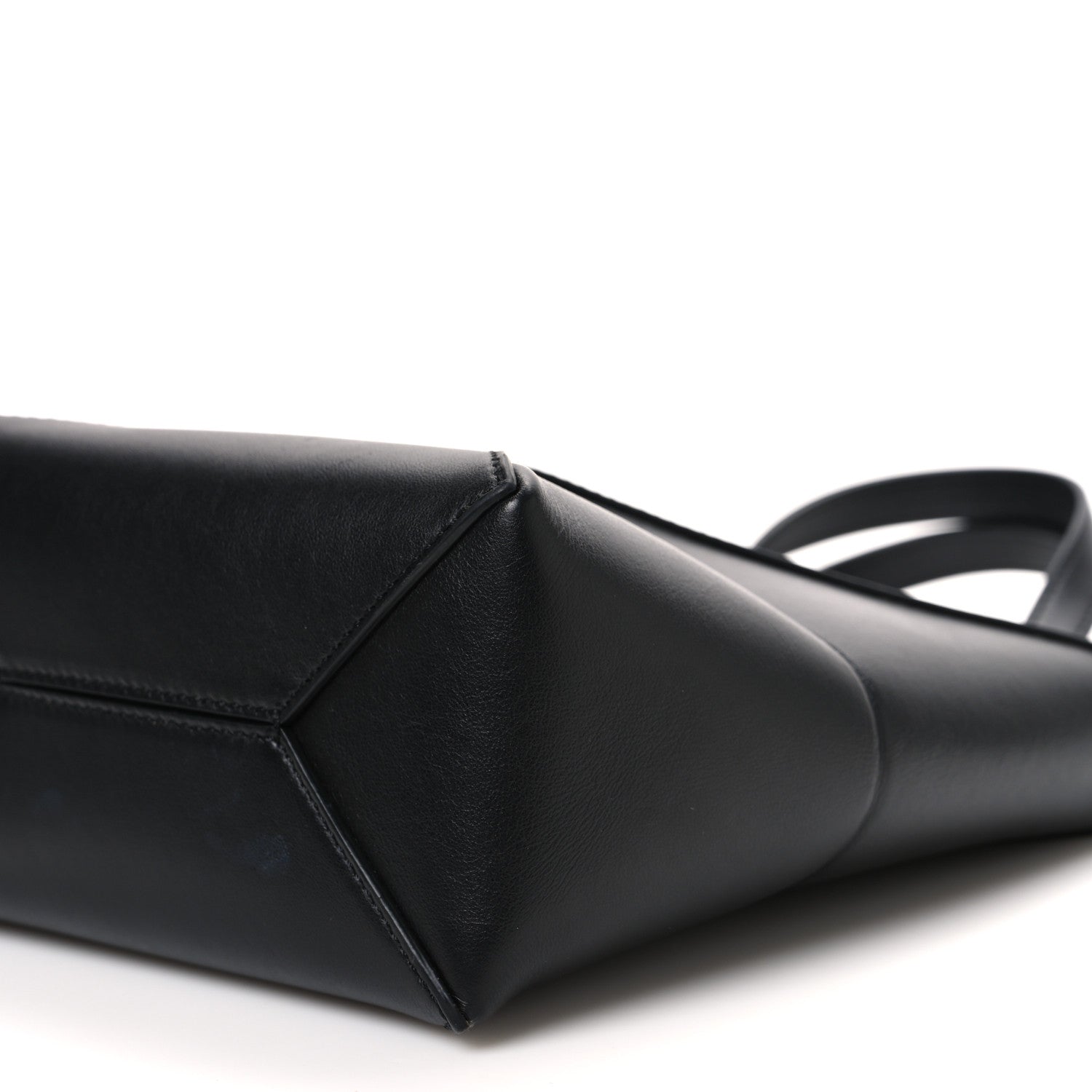 Loewe Shiny Calfskin Mini Puzzle Fold Tote Black 10 of 11