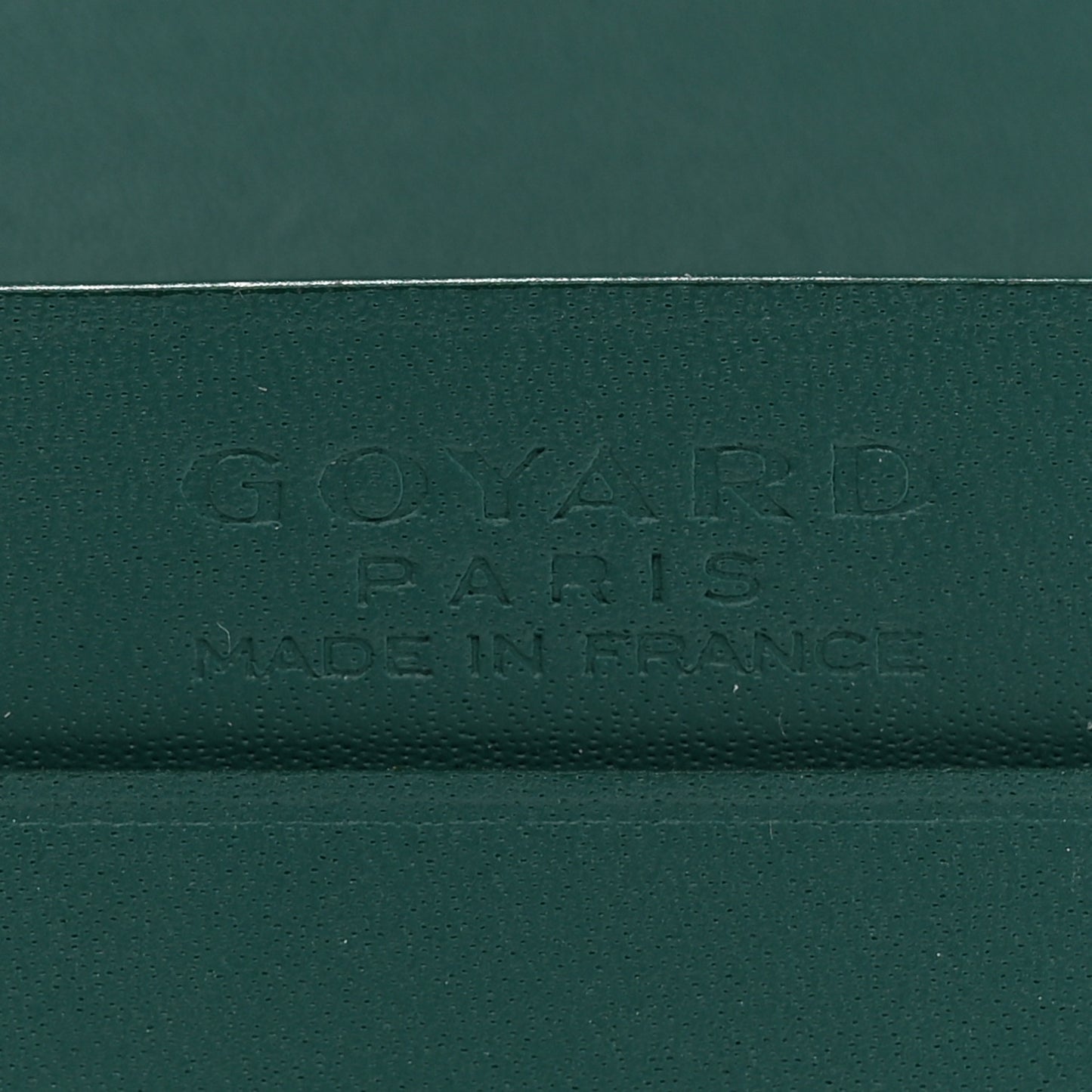 Goyardine Business Card Holder Green