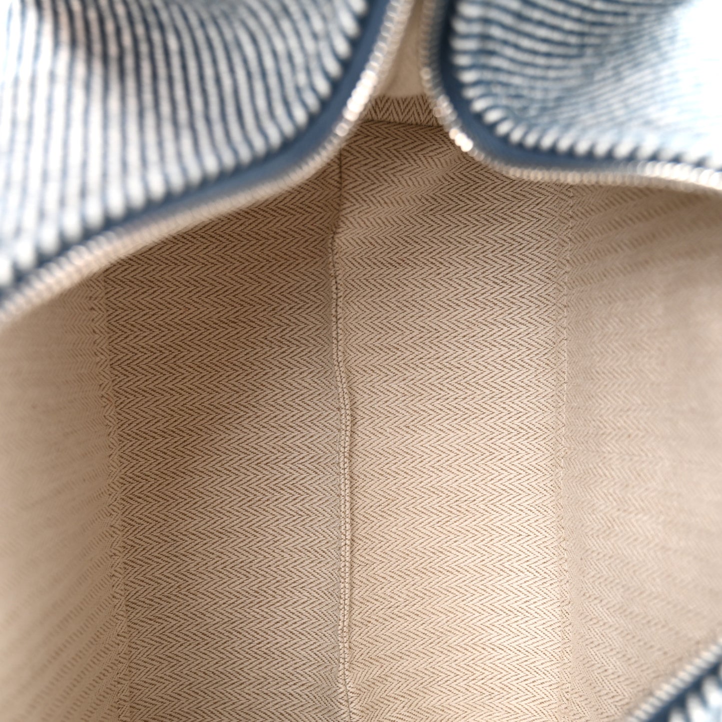 Wool Small Bride-A-Brac H Natte Pouch Bleu Abysse