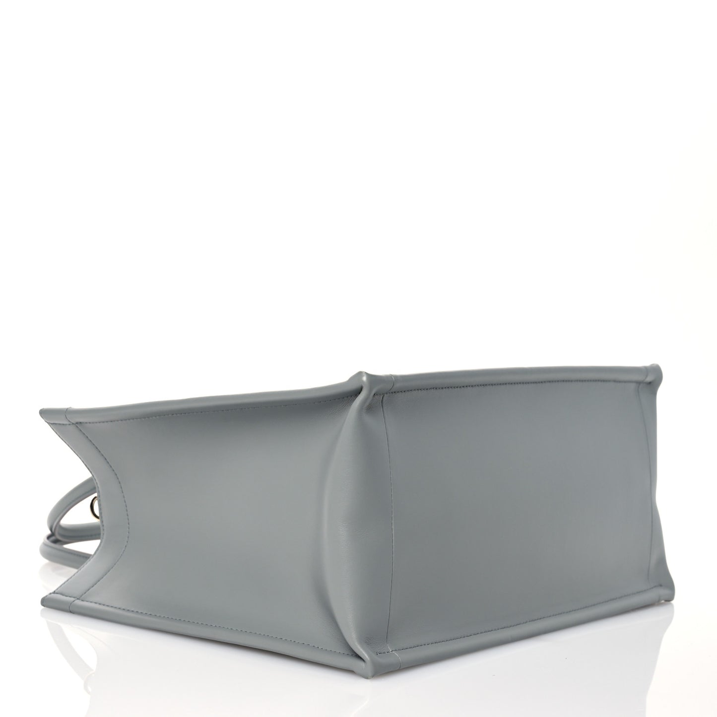 Calfskin Macrocannage Medium Book Tote Grey