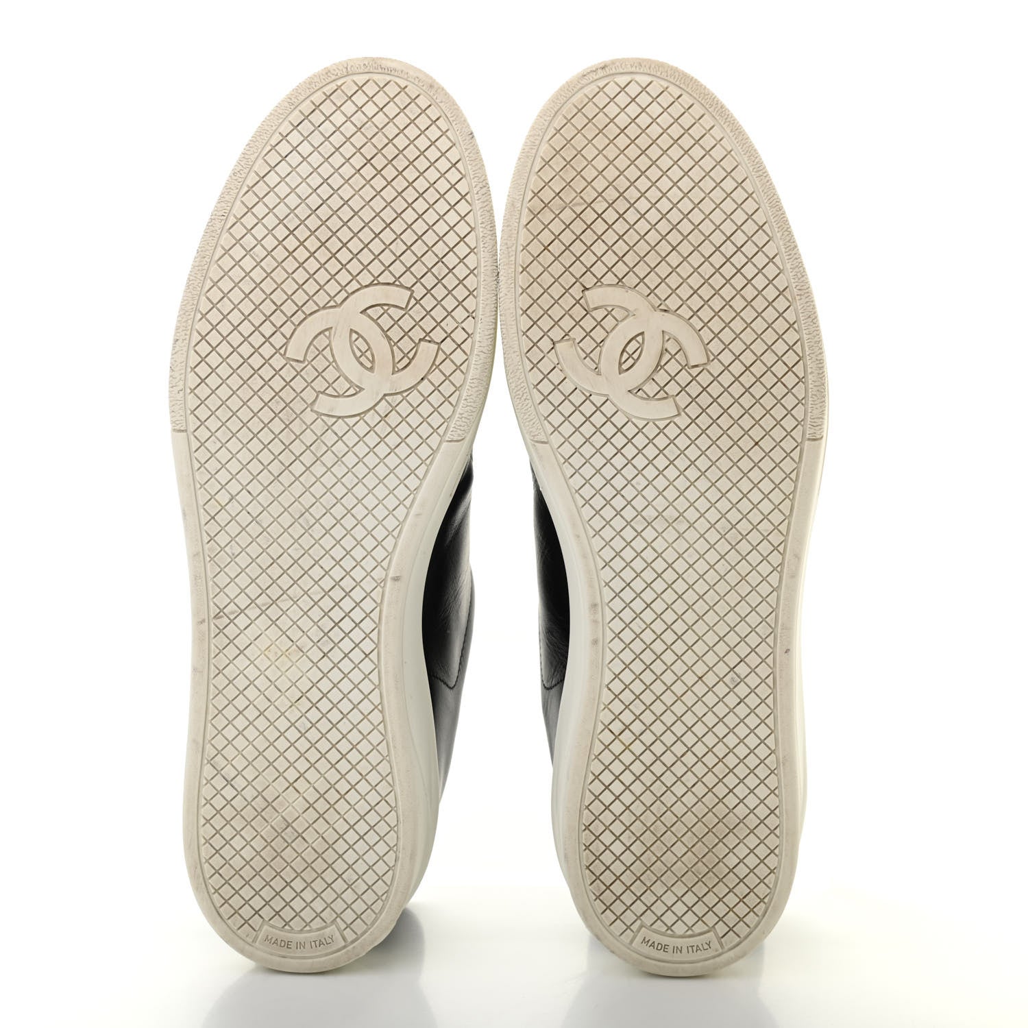 Chanel Calfskin CC Womens Sneakers 40 Black 5 of 17