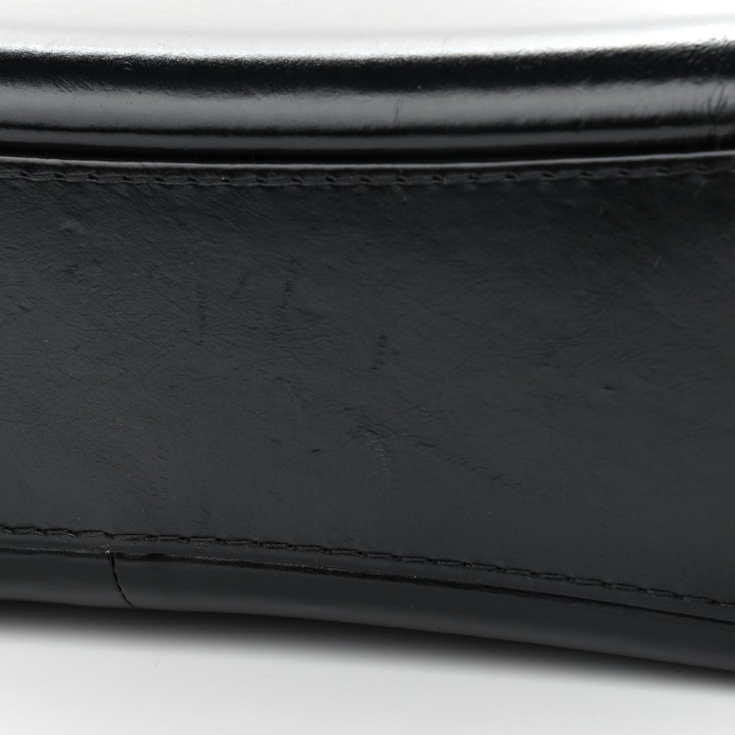 Aged Calfskin Quilted Medium Gabrielle Hobo Black