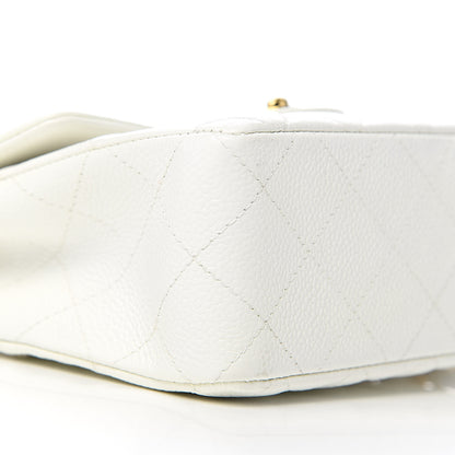 Chanel Caviar Quilted Mini Square Flap White 11 of 13