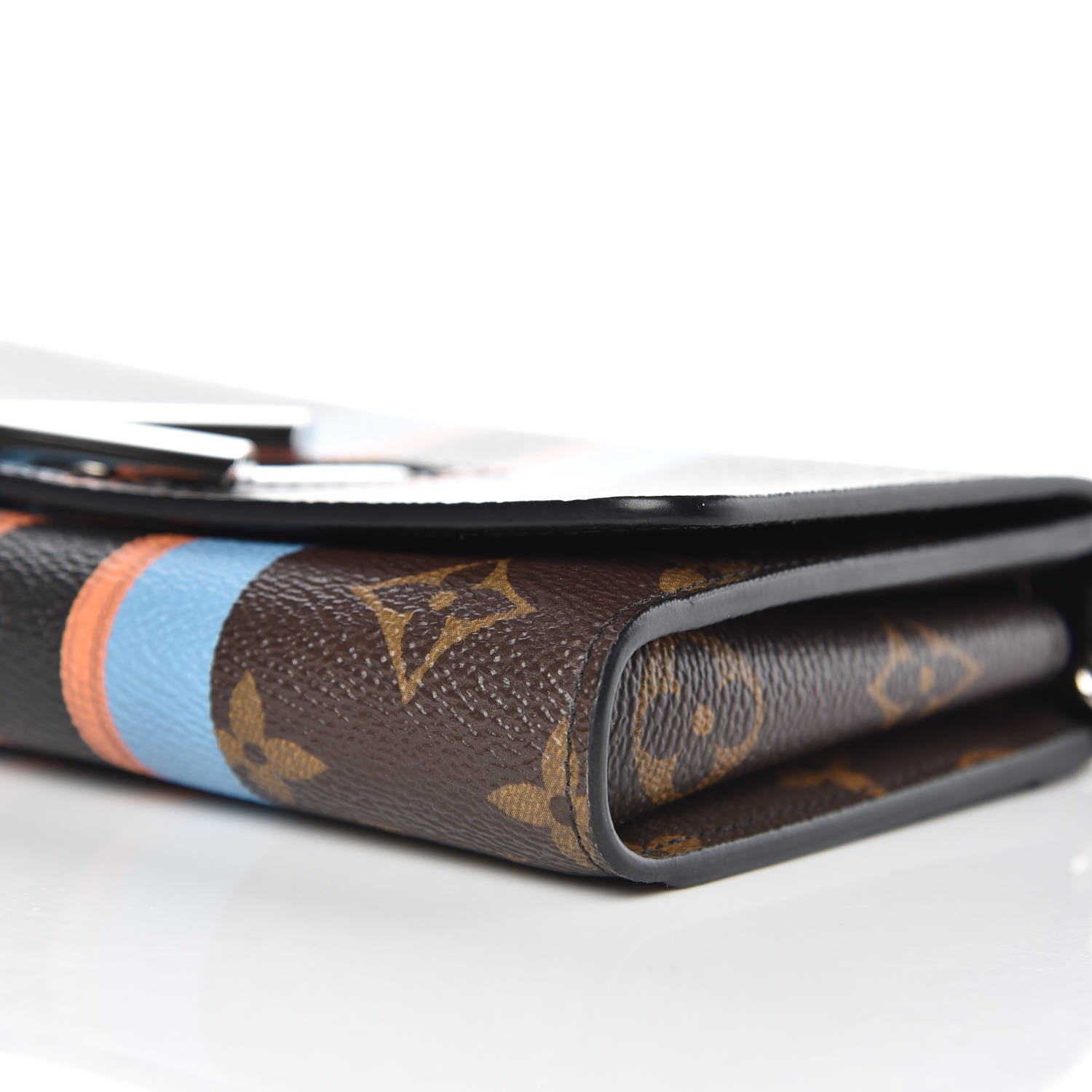 Louis Vuitton Monogram Stripe Twist Chain Wallet 8 of 10