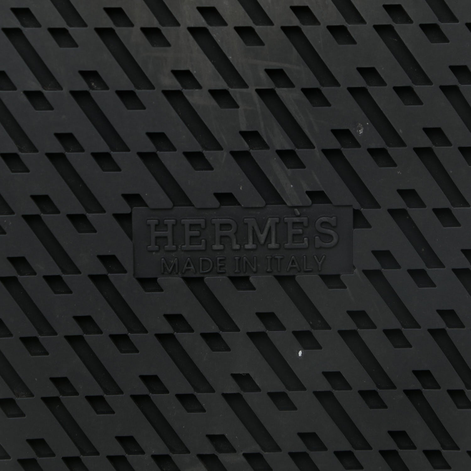 Hermes Calfskin Mens Chypre Sandals 42 Black 10 of 15