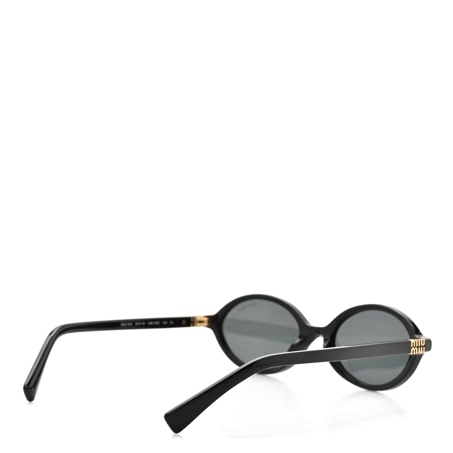 Acetate Oval Regard Sunglasses SMU04Z Black