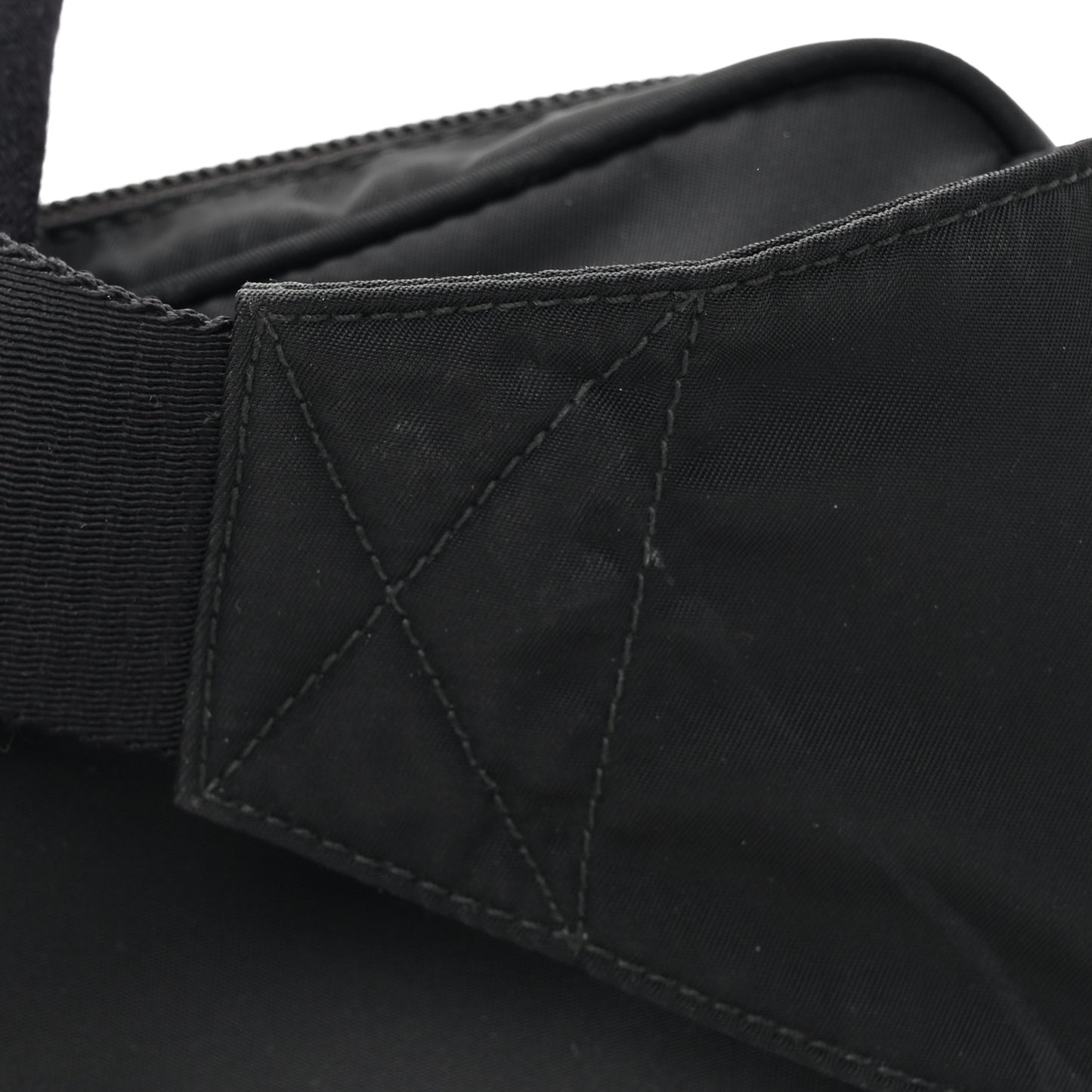 Tessuto Nylon Saffiano Belt Bag Black