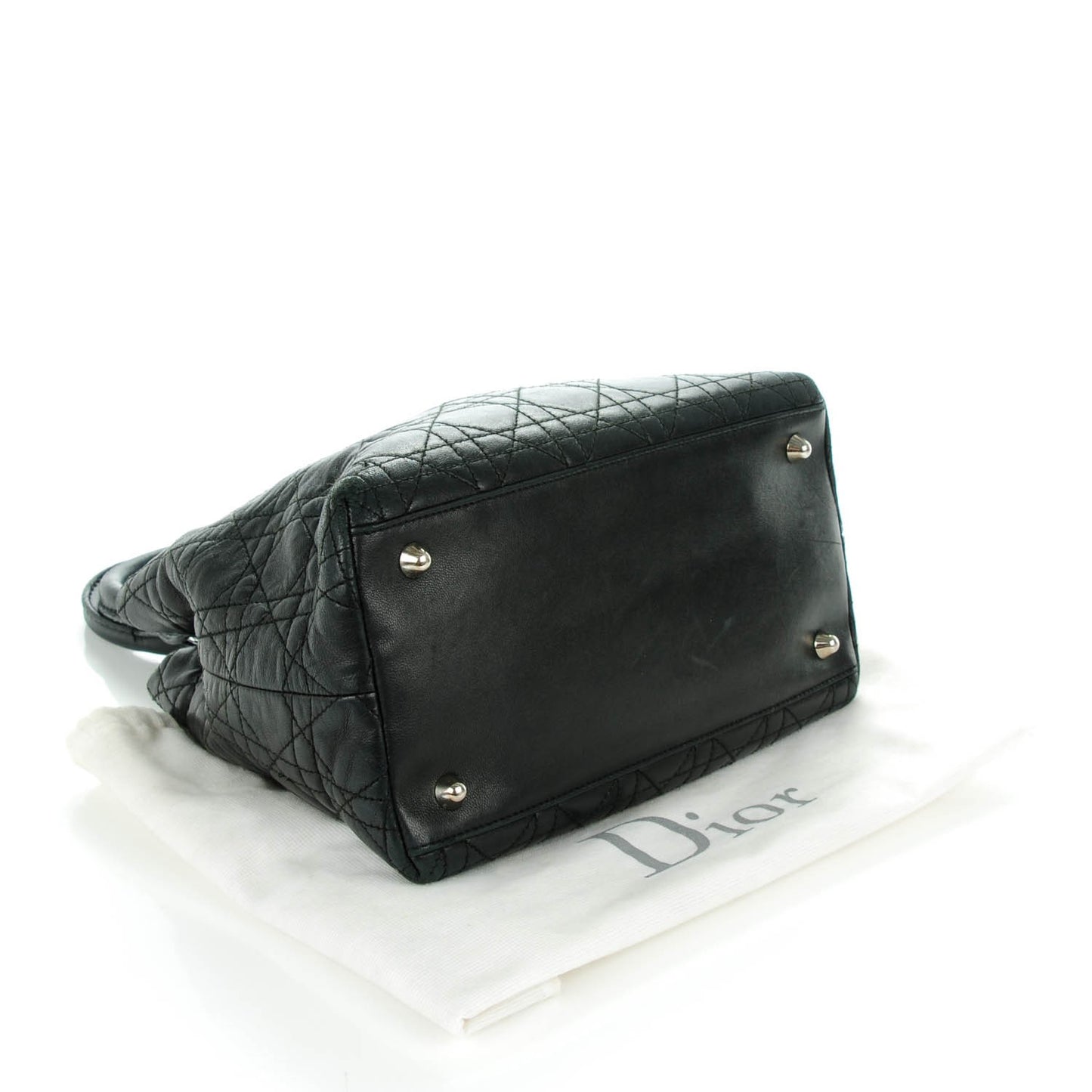 Lambskin Cannage Small Soft Lady Dior Tote Black