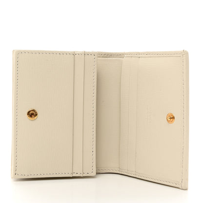 Gucci GG Supreme Monogram Azalea Calfskin Horsebit 1955 Card Case Wallet Beige Ebony Mystic White 5 of 8