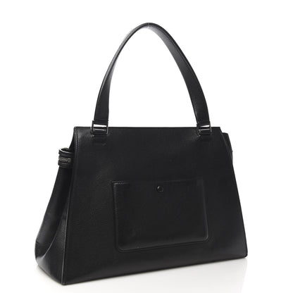Celine Supple Calfskin Medium Edge Shoulder Bag Black 3 of 13