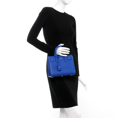 Saint Laurent Calfskin Nano Sac De Jour Royal Blue 3 of 8