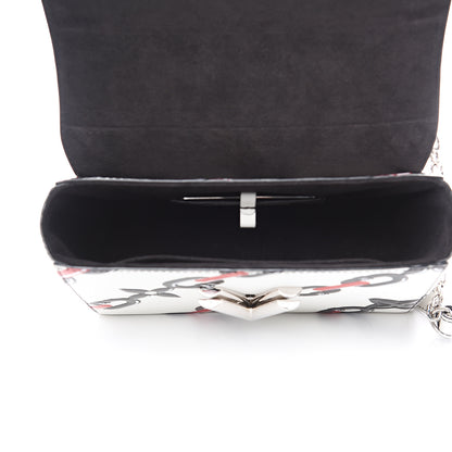 Louis Vuitton Epi Chain Flower Twist Shoulder Bag MM White 4 of 7