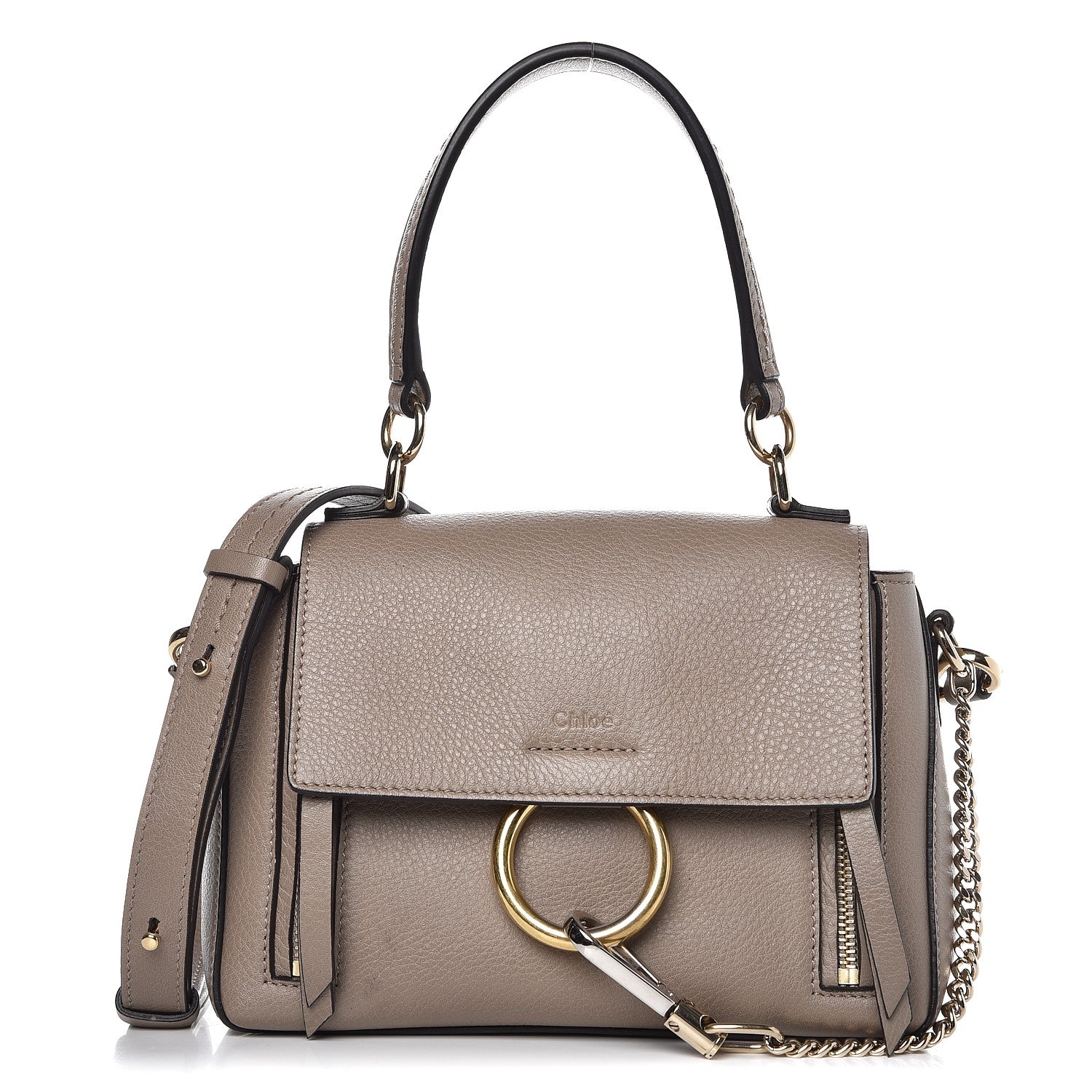 Chloe Calfskin Mini Faye Day Shoulder Bag Motty Grey 2 of 23