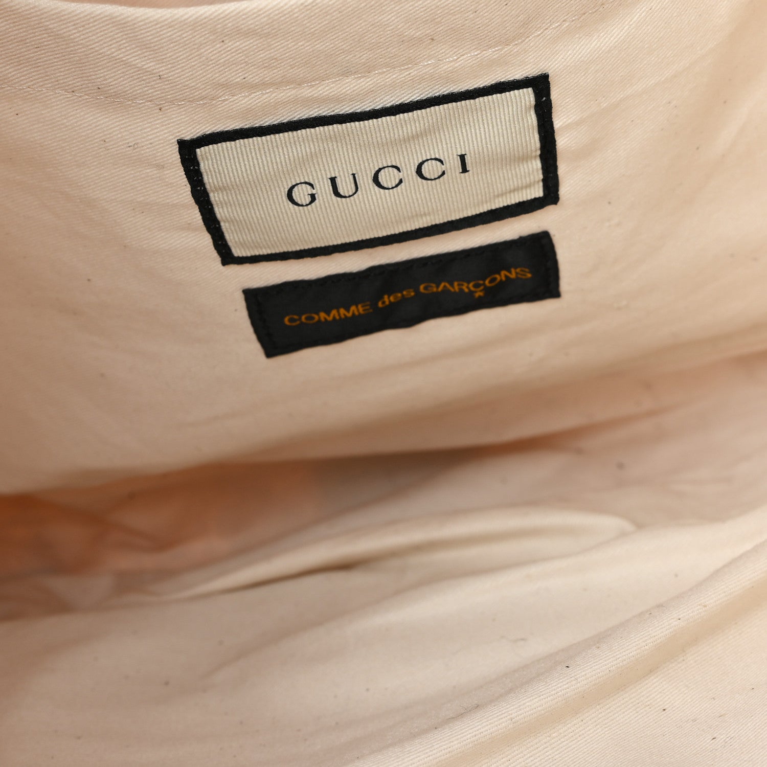 Gucci X COME DE GARCONS Plastic Web Floral Paper Shopper Tote 7 of 11