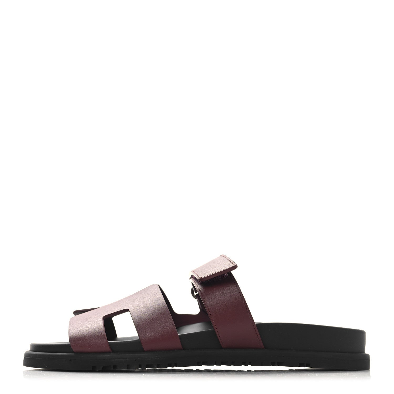 Hermes Calfskin Womens Chypre Sandals 38.5 Rouge H 1 of 10