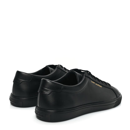 Saint Laurent Calfskin Andy Low Top Sneakers 41.5 Black 4 of 8