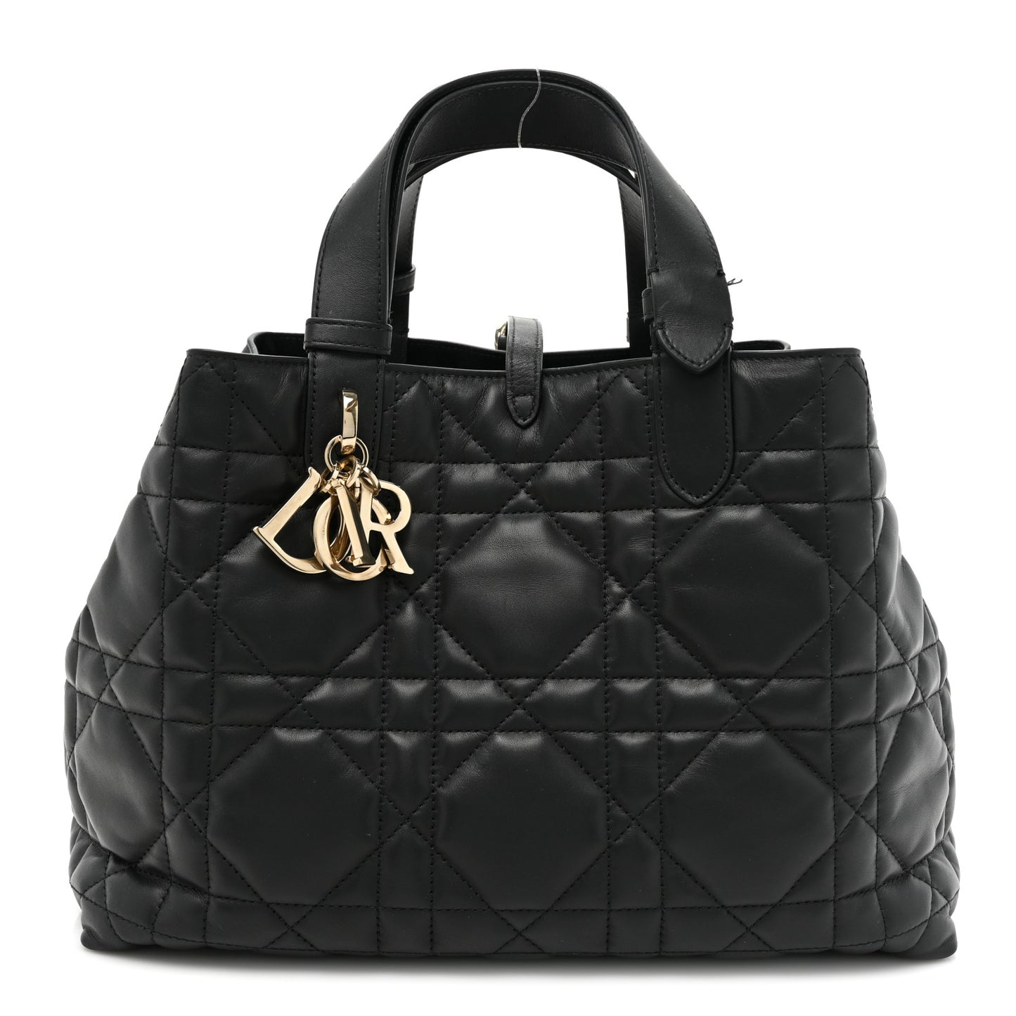 Calfskin Macrocannage Medium Toujours Black