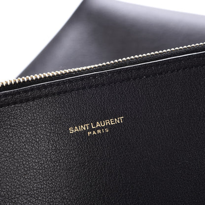 Saint Laurent Calfskin Large Shopping Tote Black 6 of 9
