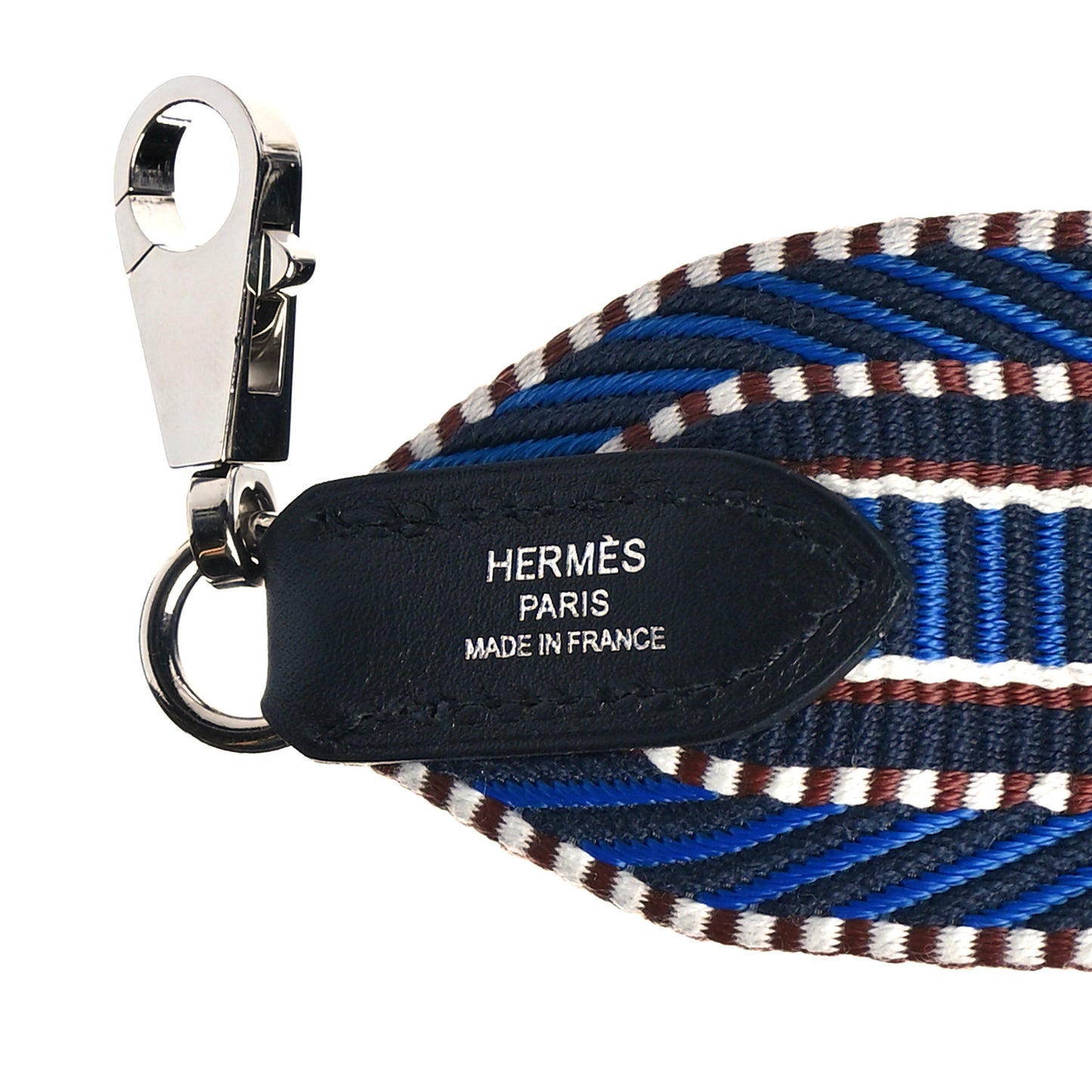 Toile Swift 50mm Sangle Cavale Shoulder Strap Bleu Zellige Indigo Black