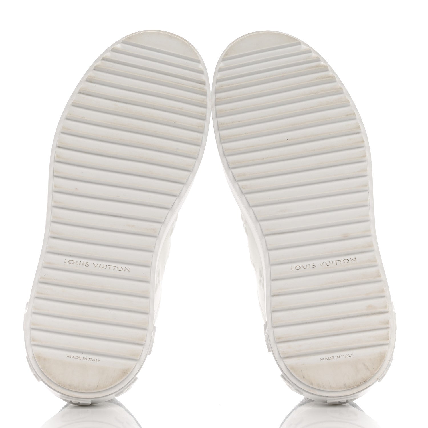 Louis Vuitton Lambskin Embossed Monogram Time Out Sneakers White 5 of 22