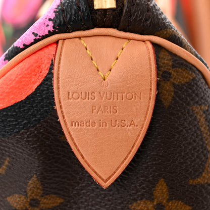 Louis Vuitton Monogram Roses Speedy 30 6 of 11