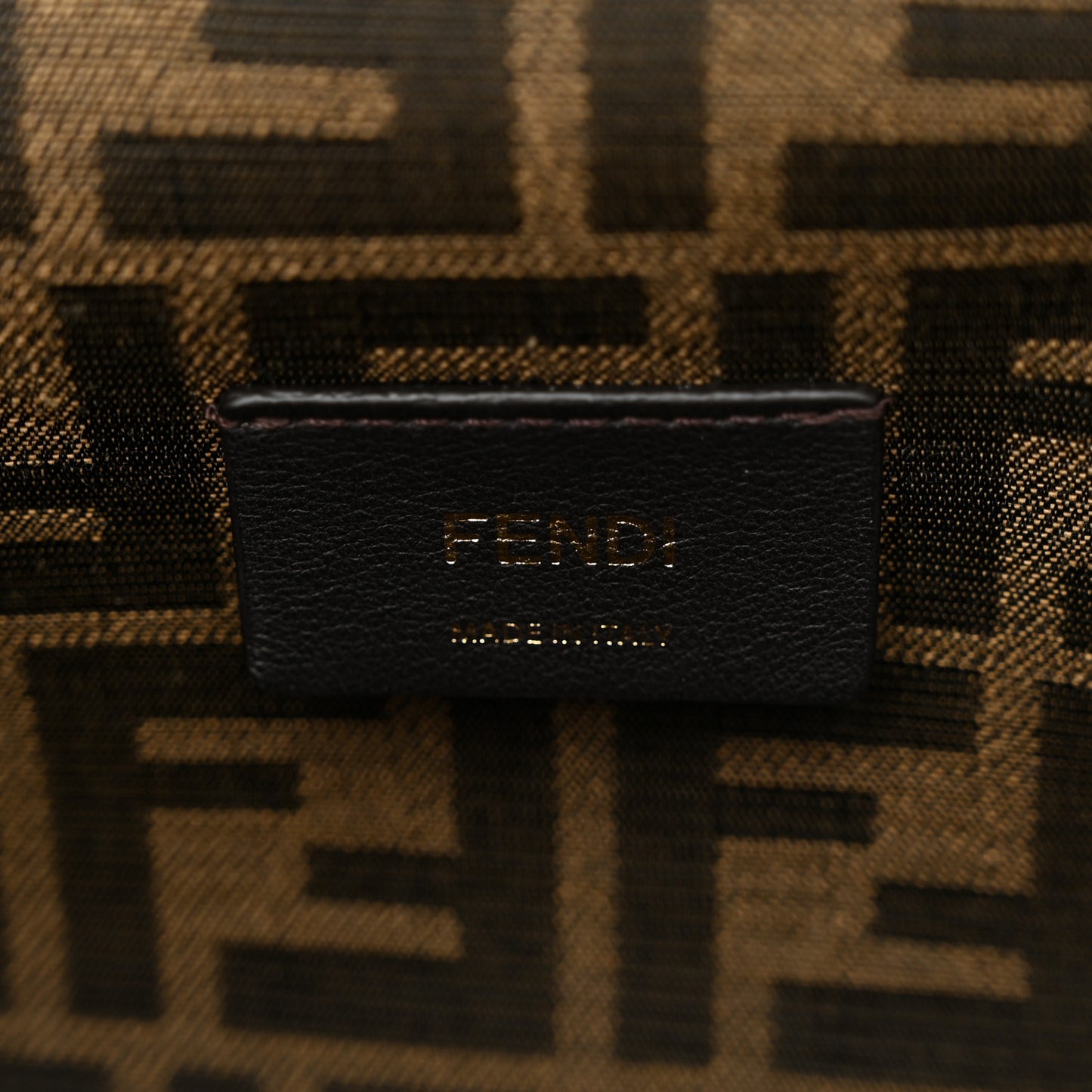 Shiny Nappa Small Fendi First Black