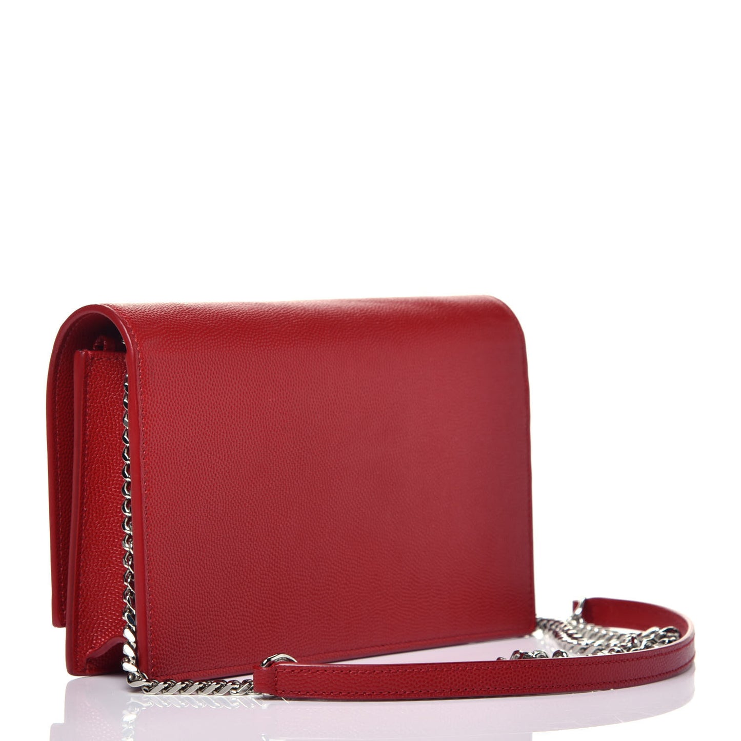 Grain De Poudre Classic Monogram Kate Tassel Satchel Red