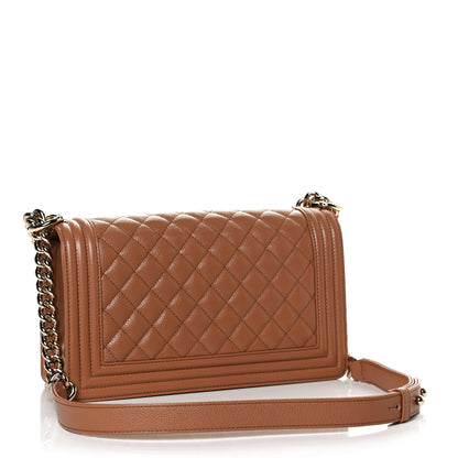 Chanel Caviar Quilted Medium Boy Flap Brown 2 of 12