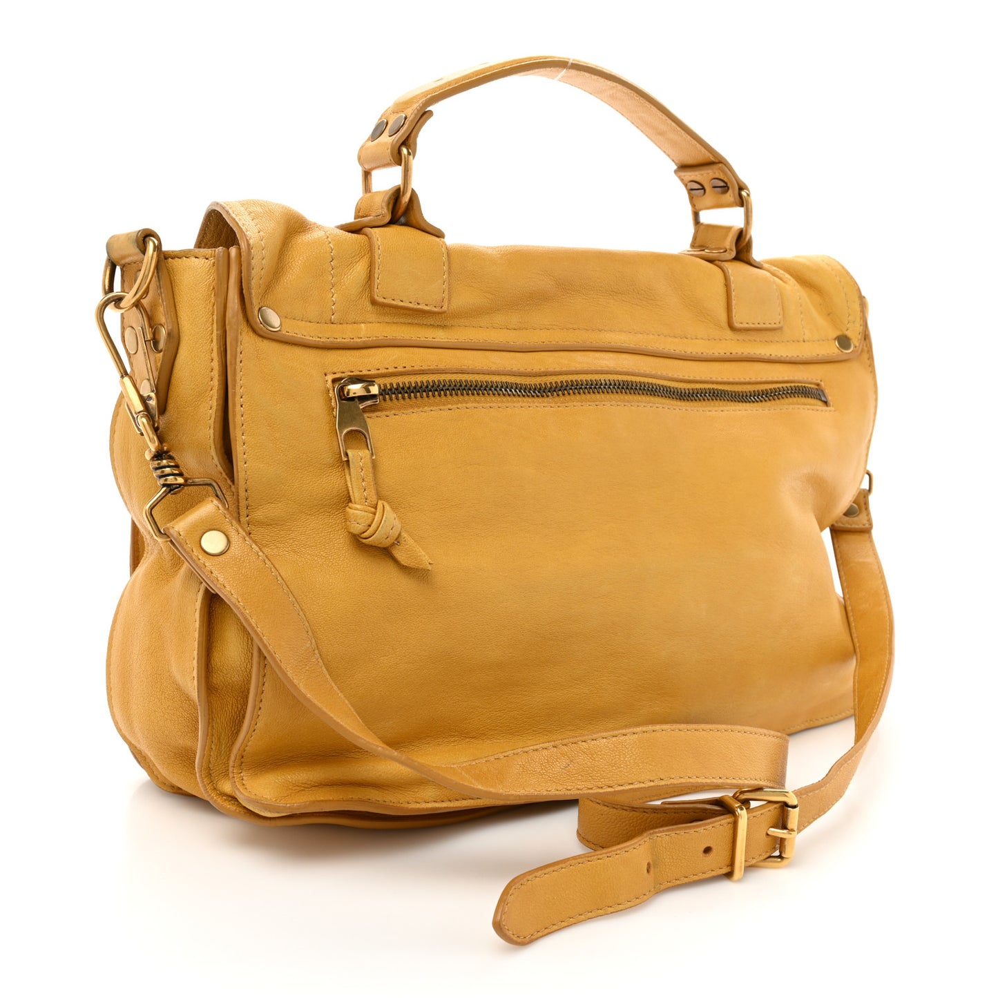 Lambskin Medium PS1 Satchel Mustard