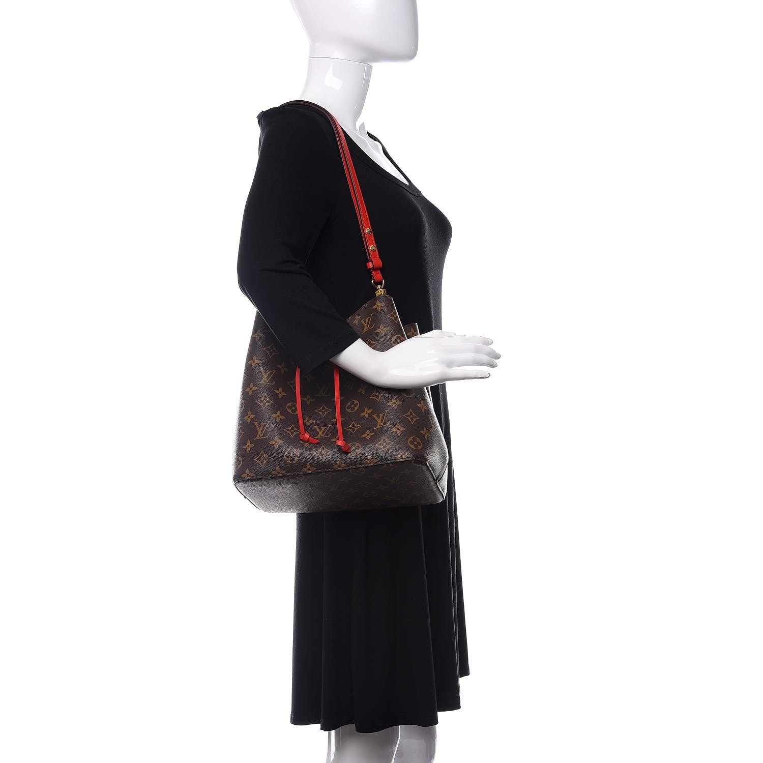 Louis Vuitton Monogram Neonoe MM Coquelicot 2 of 10