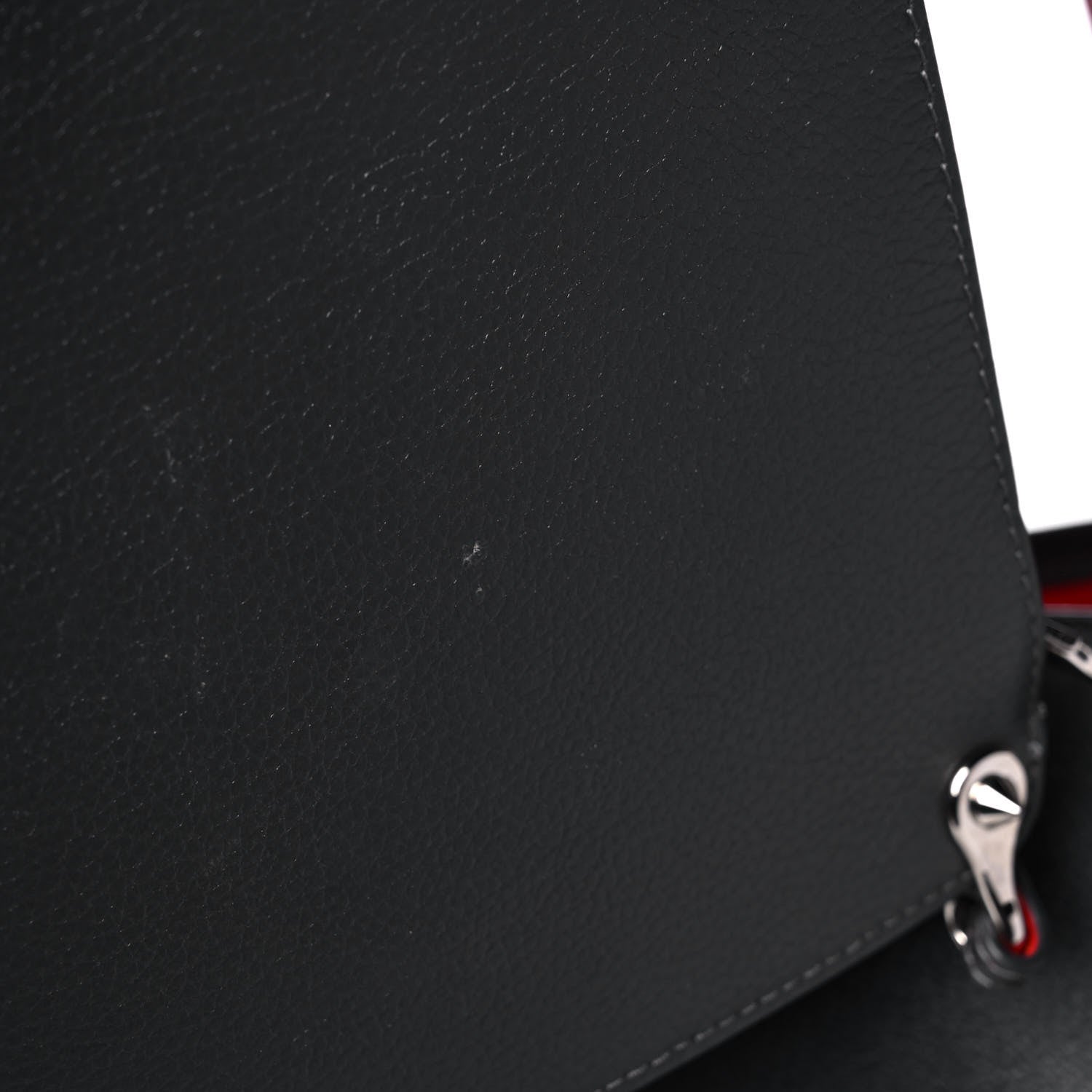 Christian Louboutin Calfskin Spikes East West Cabata Tote Charbon 9 of 13